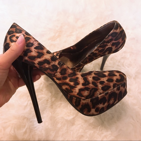 Charlotte Russe Shoes - Charlotte Russe Leopard Print High Heel Pump